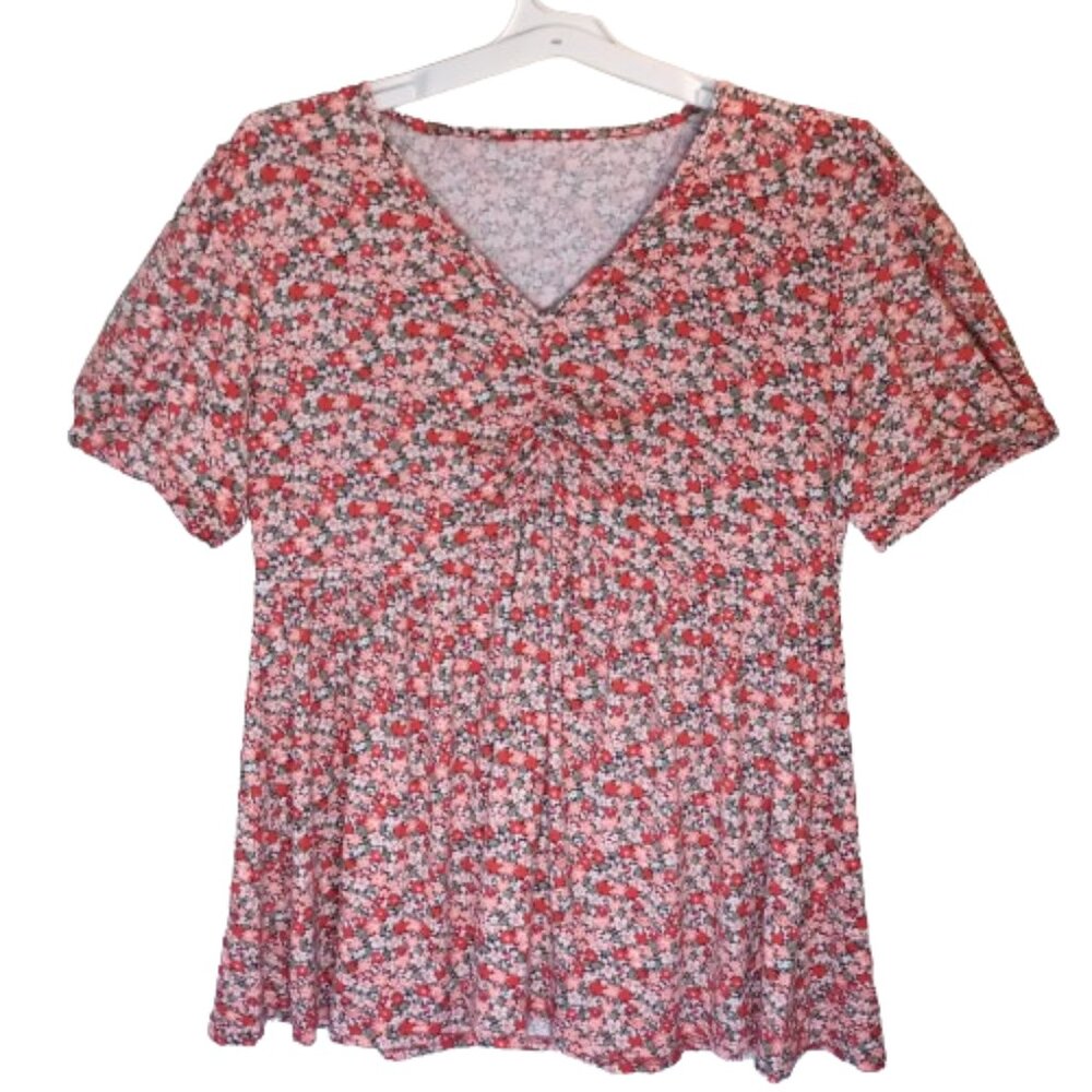 Women's Floral Print Blouse Size 3XL NWOT